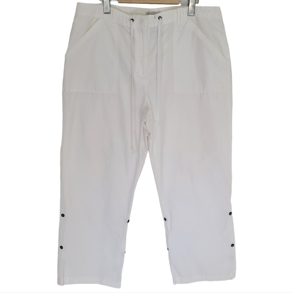 Northern Reflections Women’s White Nylon Blend Convertible Utility Pants…